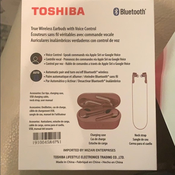 Toshiba Airpro wireless Bluetooth headphones - Picture 2 of 4
